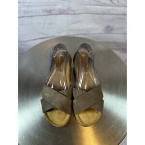 Yokono Spain Brown Leather Cross Strap Comfort Sandals Size 10